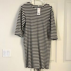 NWT Striped Tee Dress